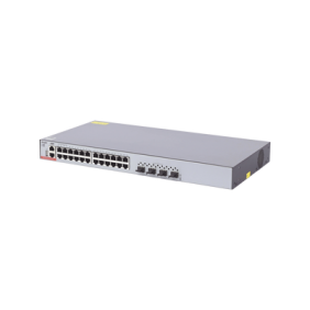 Switch Administrable Capa 3 con 24 puertos Gigabit + 4 SFP+ para fibra 10Gb, gestión gratuita desde la nube.