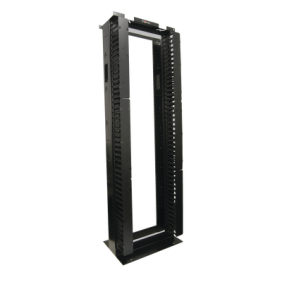 Rack de Aluminio System de 7ft x 19in, 45UR, Con organizadores verticales, conexión de tierra y accesorios de