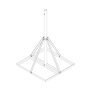 Base No Penetrante Base de 0.9 x 0.9 m con Mástil de 1.5 m x 2" diam. Ced.30 para Instalación de Antenas (HOT-DIP).