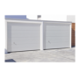Puerta de Garage de alta calidad, Lisa color blanco 16X8 pies,  AISLADA, Estilo