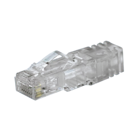 Plug RJ45 Cat6, Para Cable UTP de Calibre 23-24 AWG, Chapado en Oro de 50 micras, Paquete de 100