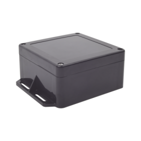 Gabinete Plástico Negro para Exterior (IP65) de 120 x 120 x 60 mm Cierre por