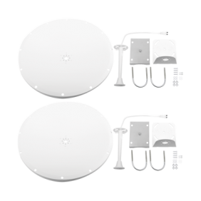 Antena Parabólica de Frecuencia Extendida, 4.8 - 6.5 GHz, 28 dBi, Conectores SMA-Macho Inverso