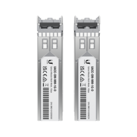 UFiber Módulo SFP, transceptor MiniGibic MultiModo 1.25 Gbps, distancia 550m, conectores LC, paquete de 2 piezas