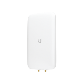 Antena sectorial simétrica UniFi, doble banda con apertura de 90° en 2.4 GHz (10 dBi) y 45° en 5 GHz