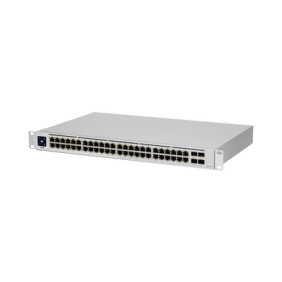 UniFi Switch USW-48-POE, Capa 2 de 48 puertos (32 puertos PoE 802.3af/at + 16 puertos Gigabit) + 4 puertos 1G SFP, 195W,