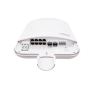 Switch PoE para exterior / No administrable / Con 8 puertos Gigabit PoE af/at + 2 x Gigabit SFP /  Presupuesto
