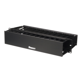 Organizador de Cables Horizontal PatchLink, Doble (Frontal y Posterior), Para Rack de 19in, 2UR