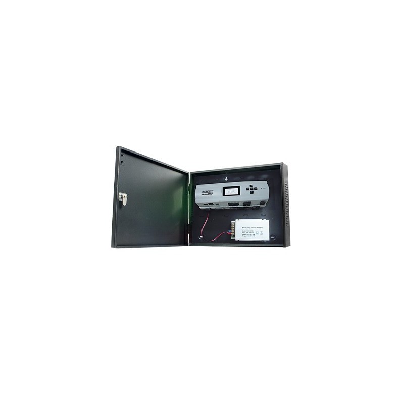Controlador de Acceso / 4 Puertas / Biometría Integrada / 3,000 Huellas / Compatible con Sistemas de Elevadores (10 Pisos) /