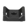 Sujetador Para Cable, con Adhesivo, 28.5 x 28.5 mm (1.12 in x 1.12 in), Color Negro, Paquete de
