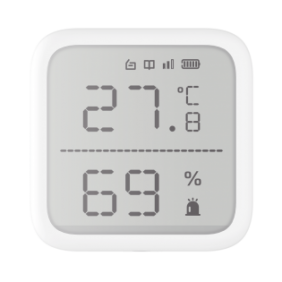 (AX PRO) Detector de Temperatura y Detector de Humedad Inalámbrico / 2.7" de Tamaño / Uso en Interior / Rango de Detección desde  -35°C hasta 99°C