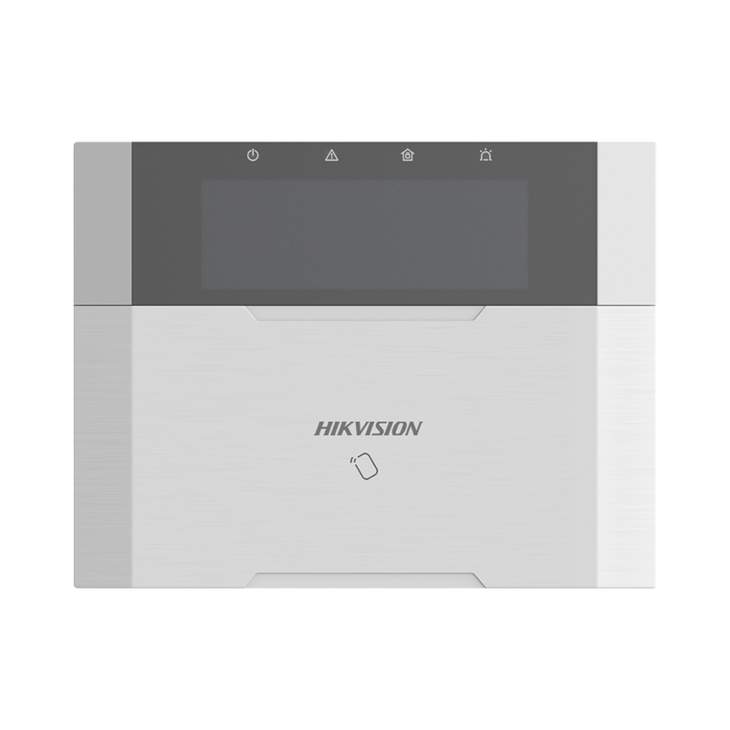 (AX HYBRID PRO) Teclado Compatible con el Panel Hybrid Pro Hikvision DS-PHA64-LP y DS-PHA64-LP(B) / Pantalla LCD / 2 zonas cableadas / 1 salida de alarma / 64 Llaveros