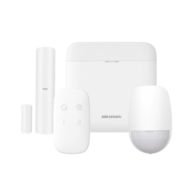 (AX PRO) KIT de Alarma AX PRO / Incluye: 1 Hub con bateria de respaldo / 1 Sensor PIR / 1 Contacto Magnético / 1 Control Remoto / WiFi / Compatible con Hik-Connect P2P