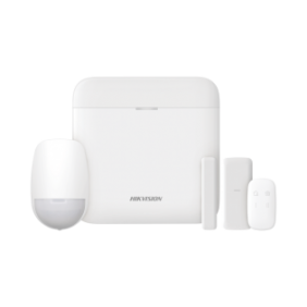 (AX PRO) KIT de Alarma AX PRO / Incluye: 1 Hub con bateria de respaldo / 1 Sensor PIR / 1 Contacto Magnético slim / 1 Control Remoto / WiFi / Compatible con Hik-Connect P2P