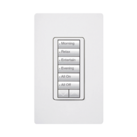 Teclado Seetouch Hibrido 6 botones, 2 botones subir/bajar, programe escenas diferentes en cada botón,puede instalarse en un