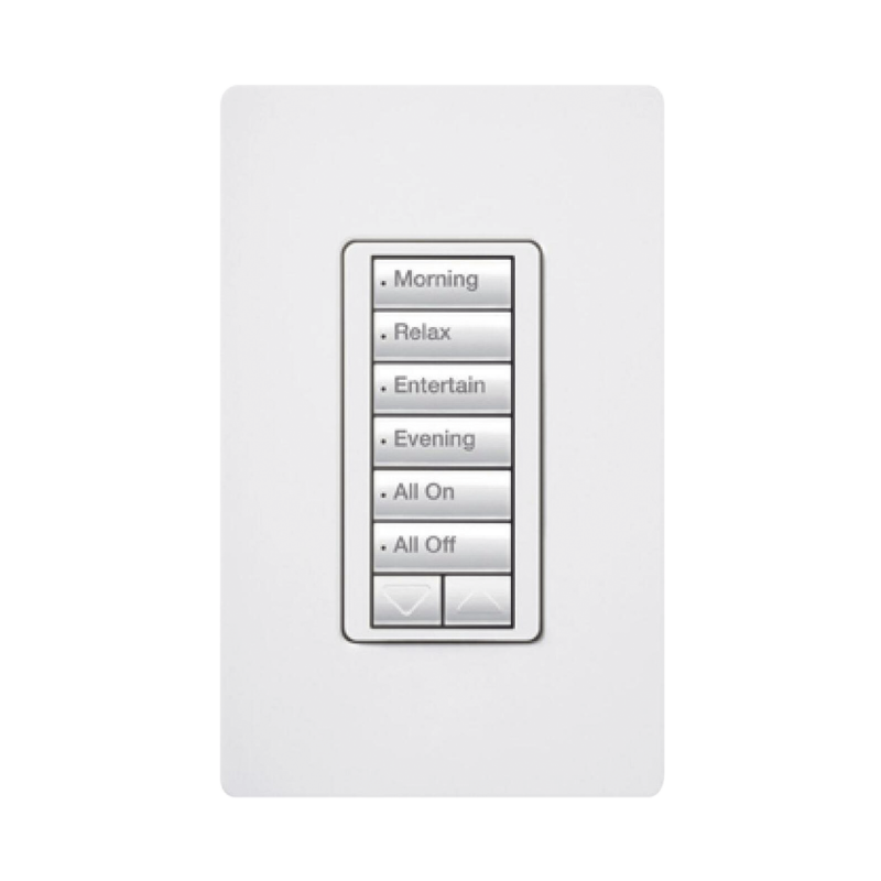 Teclado Seetouch Hibrido 6 botones, 2 botones subir/bajar, programe escenas diferentes en cada botón,puede instalarse en un