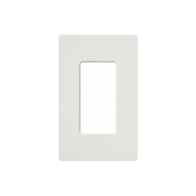 Placa de pared 1 espacio, para atenuador (dimmer), apagador ó control remoto inalámbrico