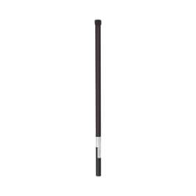 Poste de ESQUINA color Negro para Cerca Electrificada. Tubo Galvanizado cal. 18 de 1" Diam. y 0.8m Alto con Tapón, ideal para 3