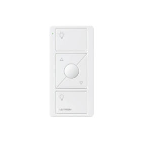 Control remoto PICO 3 botones encender/apagar, subir/bajar intensidad, color blanco, complemente con un atenuador Caseta, RA2,