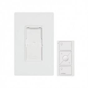 Kit, placa de pared y Control Remoto PICO Inalámbrico, complemente con un atenuador o switch on/off, Caseta, RA2,