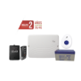 Kit de Panel de Alarma Híbrido 4G LTE con botón de Pánico y Detección de Caídas Inalámbrico, Incluye SIM con 2 años de Datos y