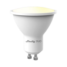 Foco tipo Gu10 inteligente con señal inalámbrica, color dual blanco y cálido, uso de App Shelly. AC