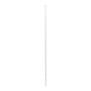 Poste de Esquina Blanco de Acero Galv. de 1.2m para Cerca Electrificada  cal. 18 de 1" Diam. para 5 Aisladores (No