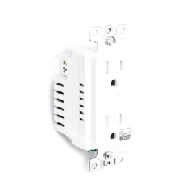 (ZWAVE) Tomacorriente con señal inalambrica Z-WAVE, compatible con HUB HC7, C8, puede ser un panel de alarma L5210, L7000 con Total Connect y Alarm.Com