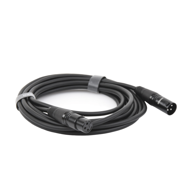 Cable para Micrófono XLR Tipo Canon Macho a Hembra / 5 Metros Plug & Play / Antiinterferencias / Triple Blindaje / Alta Calidad