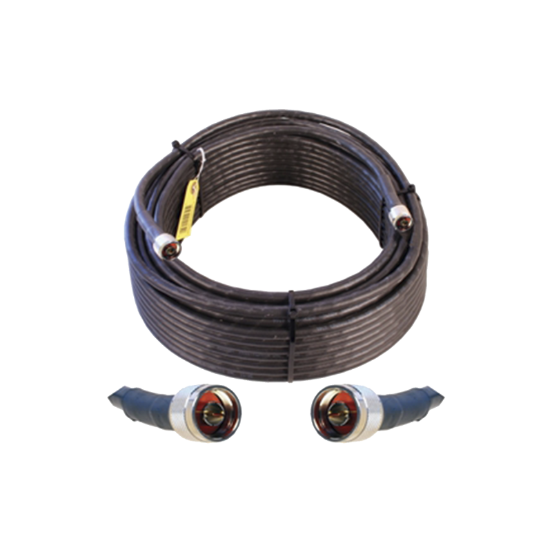 Jumper Coaxial con Cable Wilson-400 | Conector N Macho en los extremos | 30.48 metros de longitud.