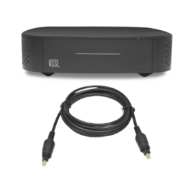 Amplificador una Zona de 2 Canales, 50 W por Canal, Con Cable TOSLINK Incluido, Transmisión por Chromecast, AirPlay, Alexa Cast, Spotify Connect