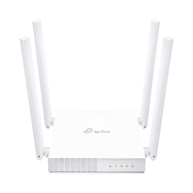 Router Inalámbrico doble banda AC, 2.4 GHz y 5 GHz Hasta 733 Mbps, 4 antenas externas omnidireccional, 4 Puertos LAN 10/100