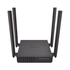 Router Inalámbrico doble banda AC, 2.4 GHz y 5 GHz Hasta 1200 Mbps, 4 antenas externas omnidireccional, 4 Puertos LAN 10/100 Mbps, 1 Puerto WAN 10/100 Mbps, Versión 6