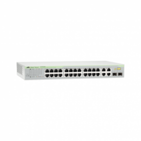 Switch WebSmart de 24 puertos 10/100 Mbps + 2 puertos 10/100/1000 Mbps + 2 SFP Gigabit Combo