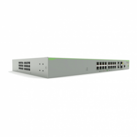 Switch PoE+ Administrable CentreCOM FS980M, Capa 3 de 16 Puertos 10/100 Mbps + 2 puertos RJ45 Gigabit/SFP Combo,