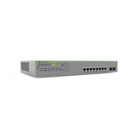 Switch PoE+ Gigabit WebSmart de 10 puertos 10/100/1000 Mbps (2 x Combo) + 2 puertos gigabit SFP (Combo), 75