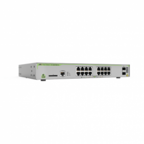 Switch Administrable CentreCOM GS970M, Capa 3 de 16 Puertos 10/100/1000 Mbps + 2 puertos SFP Gigabit