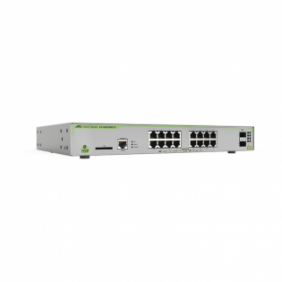 Switch PoE+ Administrable CentreCOM GS970M, Capa 3 de 16 Puertos 10/100/1000 Mbps + 2 SFP Gigabit, 247