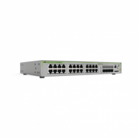 Switch PoE+ Administrable CentreCOM GS970M, Capa 3 de 24 Puertos 10/100/1000 Mbps + 4 SFP Gigabit, 370