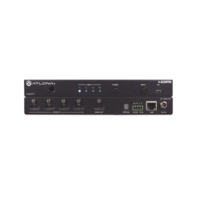 Atlona JunoX™ Switch HDMI 4K UHD HDR 4x1 / Conmutación Automática, Compatible HDCP 2.2, Funciones de Gestión EDID, Canal ARC y Salida TOSLINK.