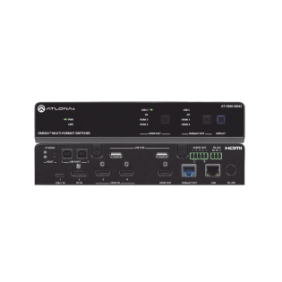 OMEGA Switch Matriz 4x2 de AV Multiformato con Entradas HDMI, USB-C y Display Port / Salidas HDMI y  HDBaseT / para