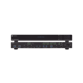 OMEGA Switch Matriz 6x2 de AV Multiformato con Entradas HDMI, HDBaseT, USB-C y Display Port / Salidas HDMI y HDBaseT / Conectividad avanzada para conferencias y colaboración en 4K en un solo dispositivo