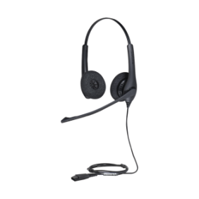 Jabra Biz 1500 Duo, auricular profesional con cancelación de ruido, ideal para contact center con conexión QD