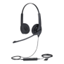 Jabra Biz 1500 Duo, auricular profesional con cancelación de ruido, ideal para contact center con conexión USB