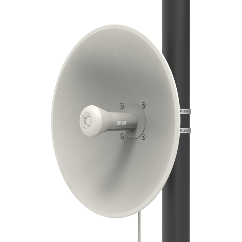 ePMP Force 300-25L para zonas con alta interferencia, hasta 400+ Mbps, 4910 - 6200 MHz, 802.11 AC Wave2, Antena de 25 dBi, latencia baja 