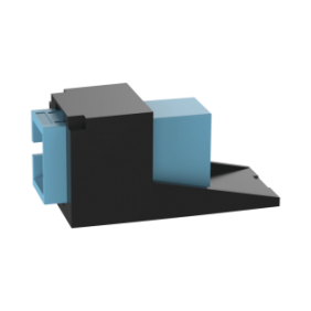 Módulo Acoplador SC Simplex, para Fibra Óptica Multimodo OM3/OM4, Tipo Mini-Com, Color
