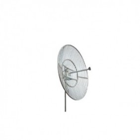 Antena Parabólica de rejilla. Frecuencia 824-896 MHz, 20 dBi de ganancia. Antena Donadora que se utiliza en los amplificadores