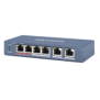 Switch PoE+ / No Administrable / 3 Puertos 10/100 Mbps 802.3 af/at (30 W) + 1 Puerto 100 Mbps Hi-PoE (60 W) / 2 Puertos 10/100