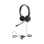 Jabra Evolve 30 Duo con conexión USB / 3.5mm, micrófono con cancelación de ruido y controlador en el cable con botones e indicadores LED (5399-829-309)