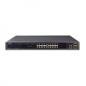 Switch Administrable Capa 2 de 16 Puertos 10/100/1000T con 2 Puertos SFP 100/1000BASE-X 